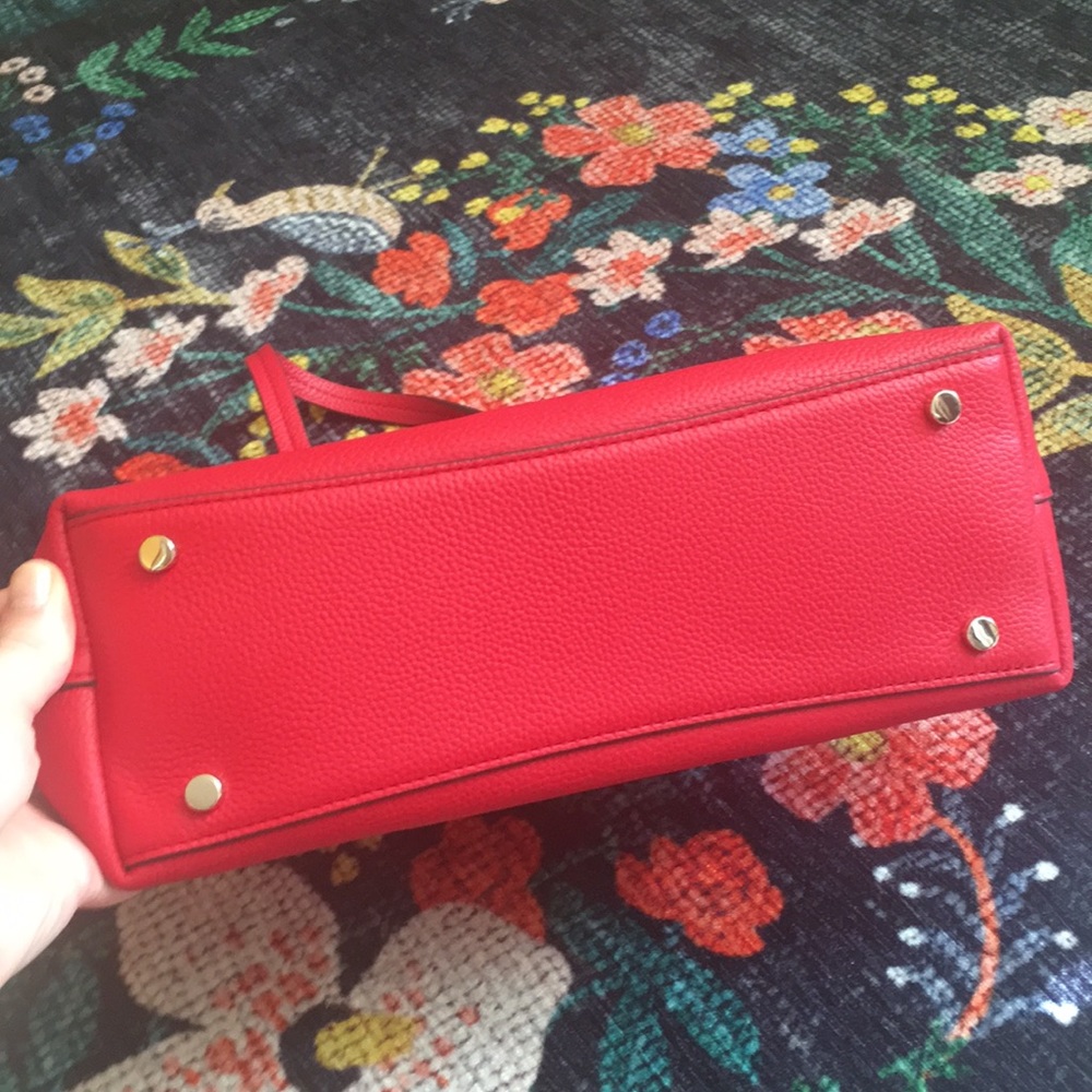 Kate Spade Abbott Small Satchel in Hot Chili - Picture 6 of 6
